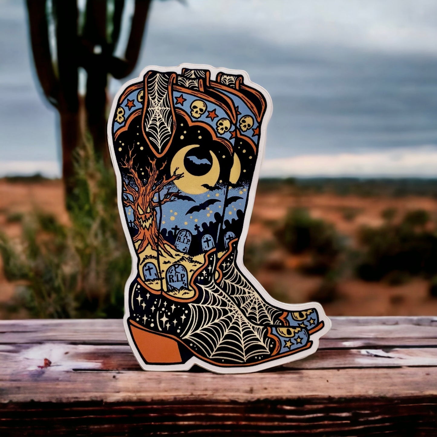 Haunted Boots Sticker