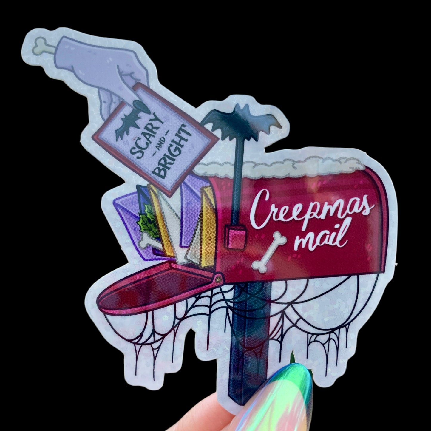 Holiday Creepmas Glitter Sticker